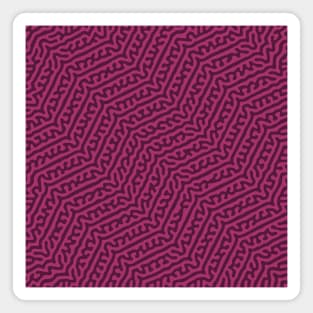 Zigzag Turing Pattern (Purple Pink) Magnet